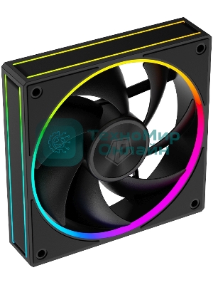 Вентилятор для корпуса ID-Cooling AF-127-ARGb-K черный, 120 мм, 2000 об/мин, 29.9 дБ, 4 pin