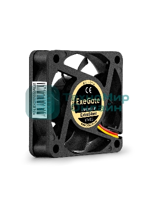 Вентилятор для корпуса ExeGate ExtraSilent ES06015B3P черный, 60 мм, 2500 об/мин, 17 дБ, 3 pin