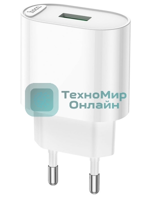 Блок питания (сетевой адаптер) HOCO C109A Fighter, QC3.0, 18W, белый