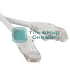 Патч-корд Lanmaster LSZH UTP кат.5e, 2.0 м, серый