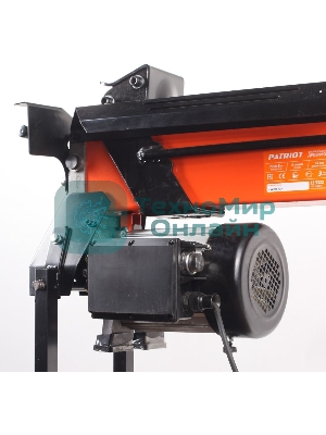 Дровокол электрический PATRIOT CE 5322, 2.2 кВт, 5 тонн, длина макс 52 см, диаметр макс 25 см, в комплекте станина, вес 45 кг