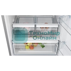 Холодильник Bosch KGN55VL21U нержавеющая сталь двухкамерный 375/105л морозилка снизу, No Frost