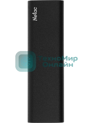 Внешний SSD Netac Z SLIM, 2TB, USB 3.2 Gen 2 Type-C, R/W 550/480, черный