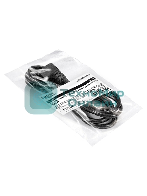 Кабель питания ExeGate Power EC-3P (C13 угловой->C14, VDE-250V-3*0.75мм2, медь, черный, 10A, 3м)