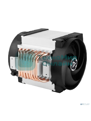 Вентилятор для процессора Arctic Freezer 4U-M Rev. 2 серебристый/черный, 120 мм, алюминий/медь, 2300 об/мин, 40 дБ, 4 pin, 350 Вт, 145 мм