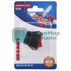 Выключатель клавишный Rexant 250V 15А (6с) ON-ON красный с подсветкой (RWB-506, SC-767) (в упак. 1 шт.)