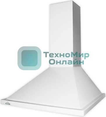 Вытяжка каминная Elikor Оптима 60П-400-П3Л белый, 59 см, 400 куб. м/ч, 55 дБ