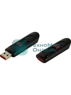 Флешка USB Sandisk 64Gb Cruzer Glide SDCZ60-064G-B35 USB 2.0 черный/красный