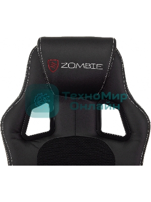 Кресло Zombie Arena черный, экокожа, 120 кг, механизм качания