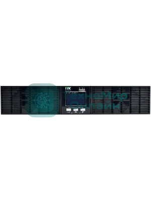 Источник бесперебойного питания однофазный Online 1000 Ва/1000 Вт, Rack mount, c LCD дисплеем 24VDC с АКБ 2U 2х9AH