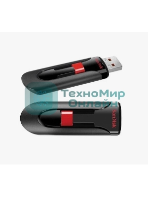 Флешка USB Sandisk 64Gb Cruzer Glide SDCZ60-064G-B35 USB 2.0 черный/красный