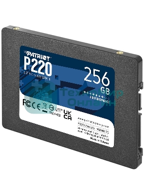 Накопитель SSD Patriot P220, 256Gb, SATA-III, 2.5