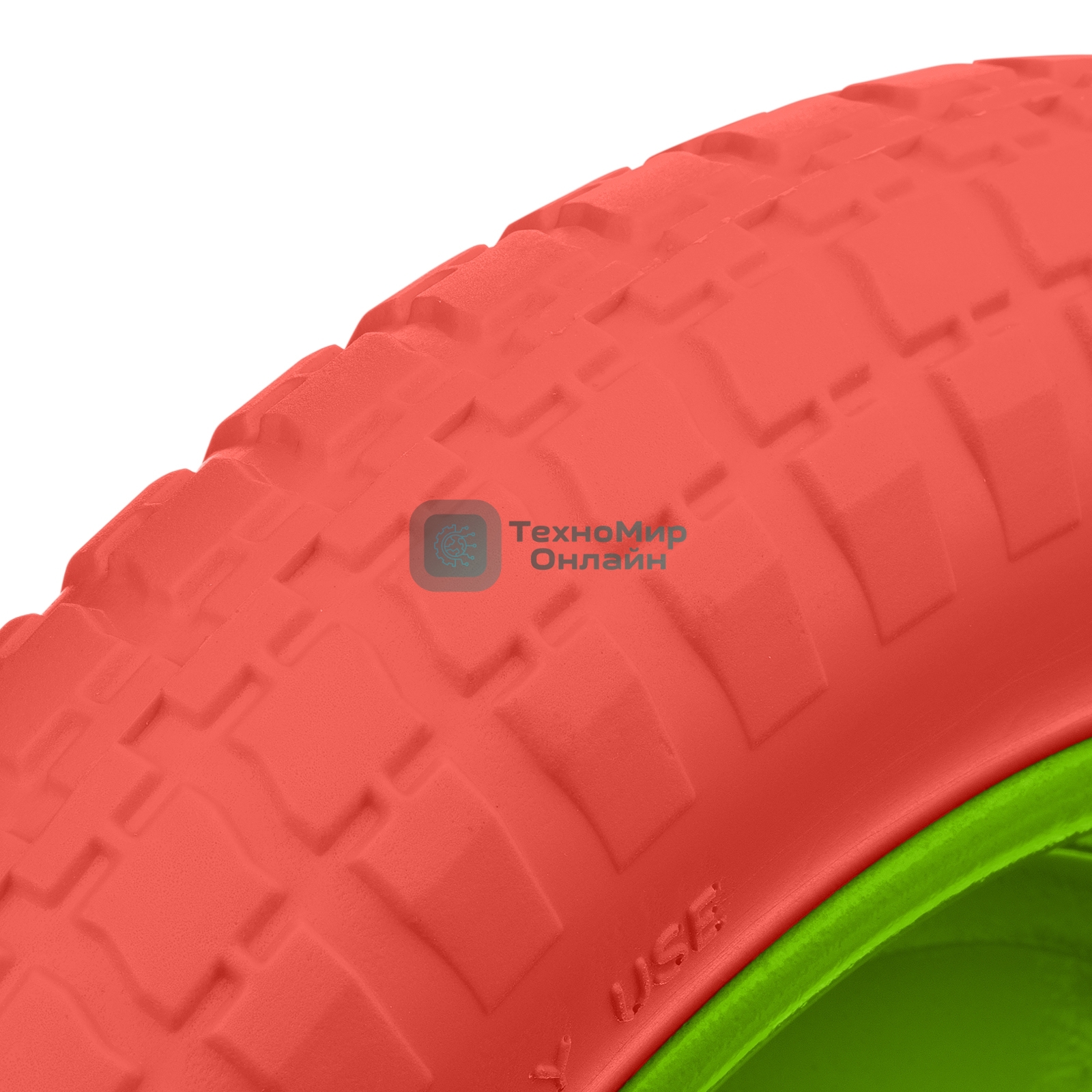 Колесо полиуретановое Сибртех 3.00-8, длина оси 80мм, подшипник 20мм