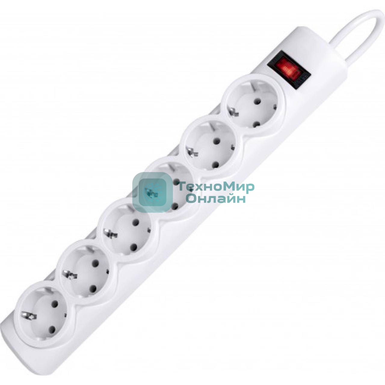 Сетевой фильтр Defender DFS 155 5.0 m, 6 розеток, белый
