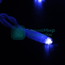 Гирлянда Neon-night Нить 10м, с эффектом мерцания, белый ПВХ, 24В, синий