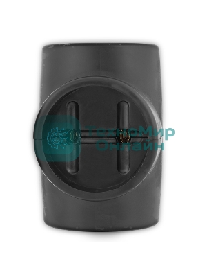 Тройник электрический Rexant 6А без заземления, черный