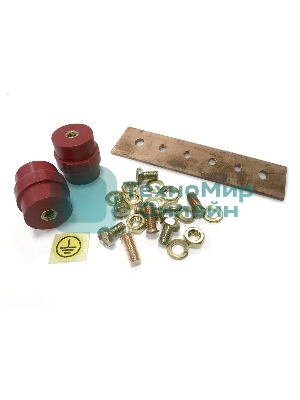 Комплект заземления для шкафов (шина заземления+винты) Hyperline TGRB-SET (упак.:1шт)