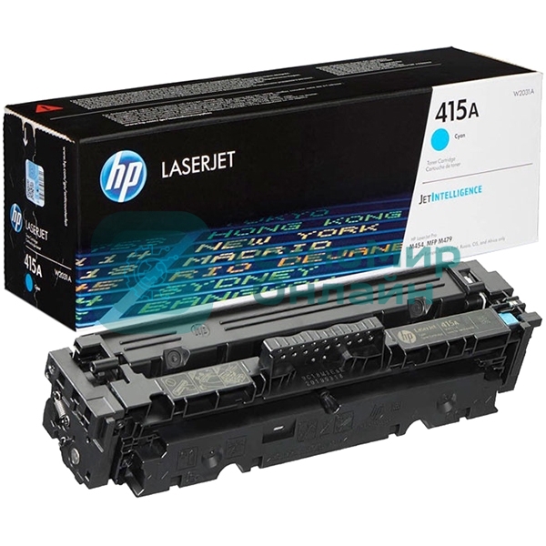 Тонер Картридж HP 415A W2031A голубой (2100 стр.) для HP HP LJ M454/MFP M479