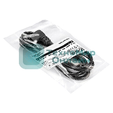 Кабель питания ExeGate Power EC-3P (C13 угловой->C14, VDE-250V-3*1.0мм2, медь, черный, 16A, 3 м)