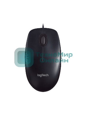 Мышь проводная Logitech M90 черный/серый, 1000 dpi, USB, кнопки - 3