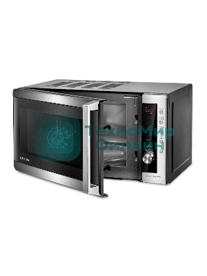 Микроволновая печь Centek CT-1582 нержавеющая сталь, 20 л, 700 Вт, переключатели - кнопки, поворотный механизм