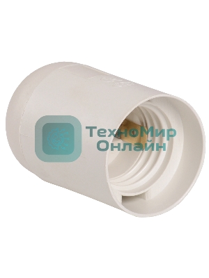 Патрон электрич. E27 Ппл27-04-К02 подвесной пластик бел. (с этикет.) IEK EPP10-04-01-K01