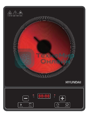 Плита электрическая Hyundai HYC-0121 черный пирокерамика (настольная)