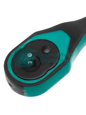 Ключ-трещотка Stels 1/4, 72 зуба, с быстрым сбросом, CrV, 2-х ком. рукоятка