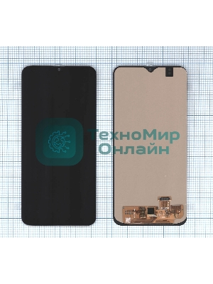 Дисплей для Samsung Galaxy A20 SM-A205F в сборе с тачскрином (OLED) черный