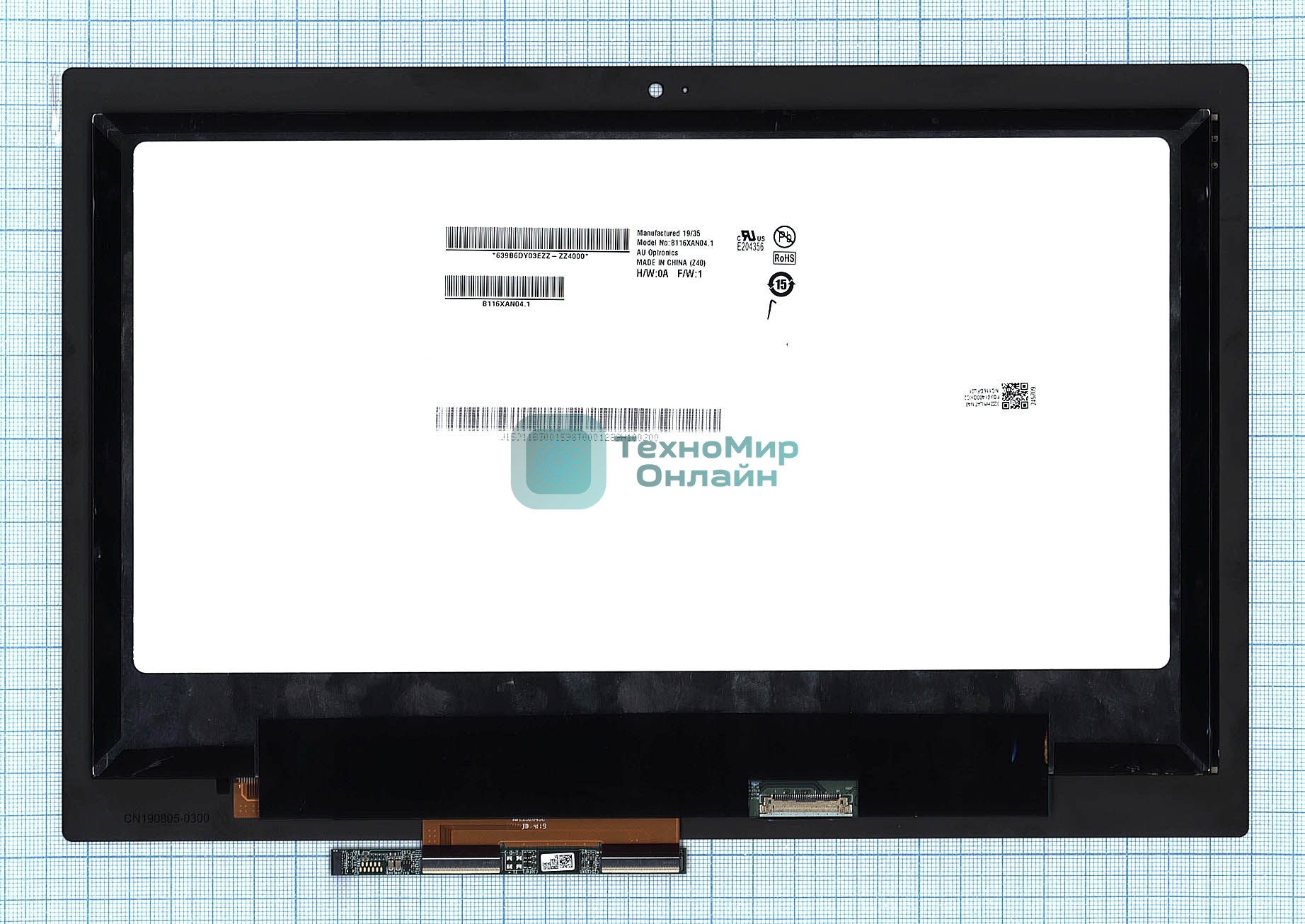 Модуль (матрица + тачскрин) для Acer Chromebook C738T черный