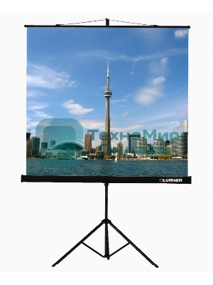 Экраны LUMIEN Lumien Экран на треноге 180x180 см Eco View LEV-100102 1:1 с возможностью настенного крепления