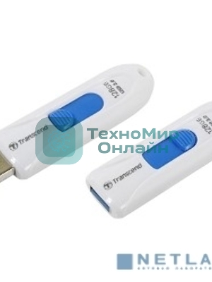 Флешка USB Transcend Jetflash 790 (TS128GJF790W), 128Gb, USB 3.0, R/W 90/40, белый