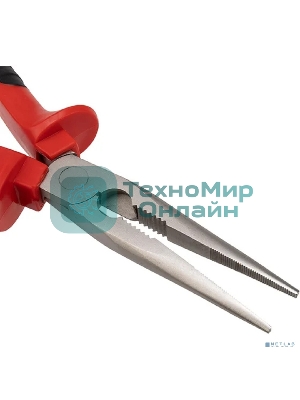 Тонкогубцы Rexant 200 мм никелированные, двухкомпонентные рукоятки
