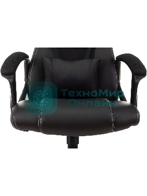 Кресло Zombie Arena черный, экокожа, 120 кг, механизм качания