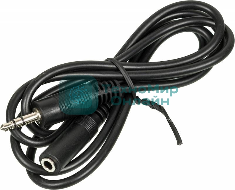 Кабель аудио Ningbo JAAC003-1 Jack 3.5 (m)/Jack 3.5 (f) 1м. черный