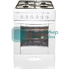 Плита комбинированная Лысьва ЭГ 401 МС-2у белый, конфорок 4 шт, духовка 57 л, 50 см x 84 см x 60 см (без крышки)