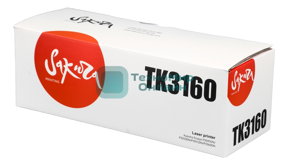 Картридж лазерный Sakura TK3160 для Kyocera Mita ECOSYS p3045dn/p3050dn/p3055dn/p3060dn, черный, 12 500 к.