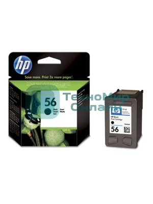 Картридж струйный HP №56 C6656AE черный для HP PCS 2100/DJ 5550/450/PS 7150/7350/7550 (520 стр.)
