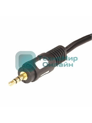 Шнур Rexant Стерео 3,5 мм - 2 RCA длина 1,5 метра (GOLD)