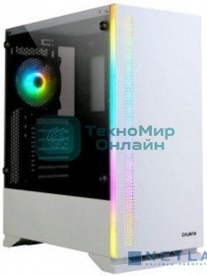 Компьютерный корпус ZALMAN S5, ATX, WHITE, WINDOW, 2xCOMBO (3.5
