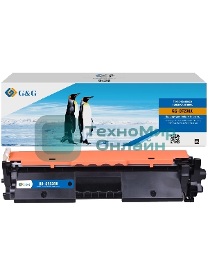 Картридж лазерный G&G GG-CF230X черный (3500 стр.) для HP LJ Pro M203d/M203dn/M203dw;MFP M227fdn/M227fdw/M227sdn