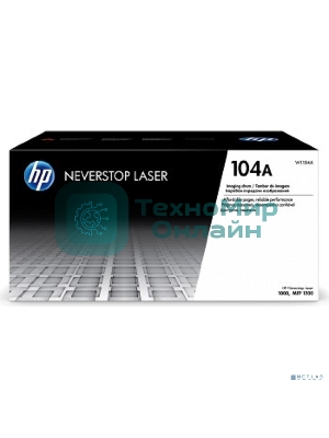 Барабан 104A для HP Neverstop Laser 1000a/w/1200a/w, 20К W1104A (внутри тонер на 5К)