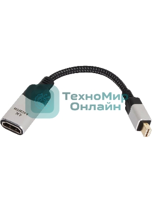 Адаптер miniDisplayPort(M) ---> HDMI(F) 0.15m 4K@60Hz VCOM