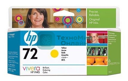 Картридж струйный HP №72 C9373A желтый для HP DJ T1100/T610 (130мл)