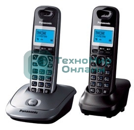 Телефон беспроводной (DECT) Panasonic KX-TG2512RU2 Доп трубка в комплекте, АОН, Caller ID, спикерфон, полифония