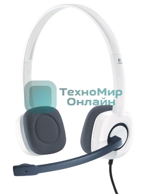 Гарнитура проводная с микрофоном Logitech H150 белый накладные оголовье (981-000350)