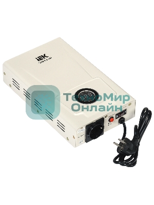 Стабилизатор напряжения настенный SLIM 0,5кВА IEK IVS22-1-D05-09