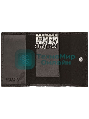 Ключница The Bridge Story Uomo 01801601/20, черный, натур.кожа
