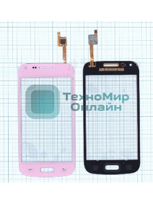 Сенсорное стекло (тачскрин) для Samsung Galaxy Core Plus SM-G350 розовое