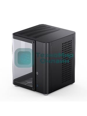Корпус без блока питания Корпус JONSBO TK-1 Black 2.0 MATX без БП, mini-ITX, micro-ATX, черный